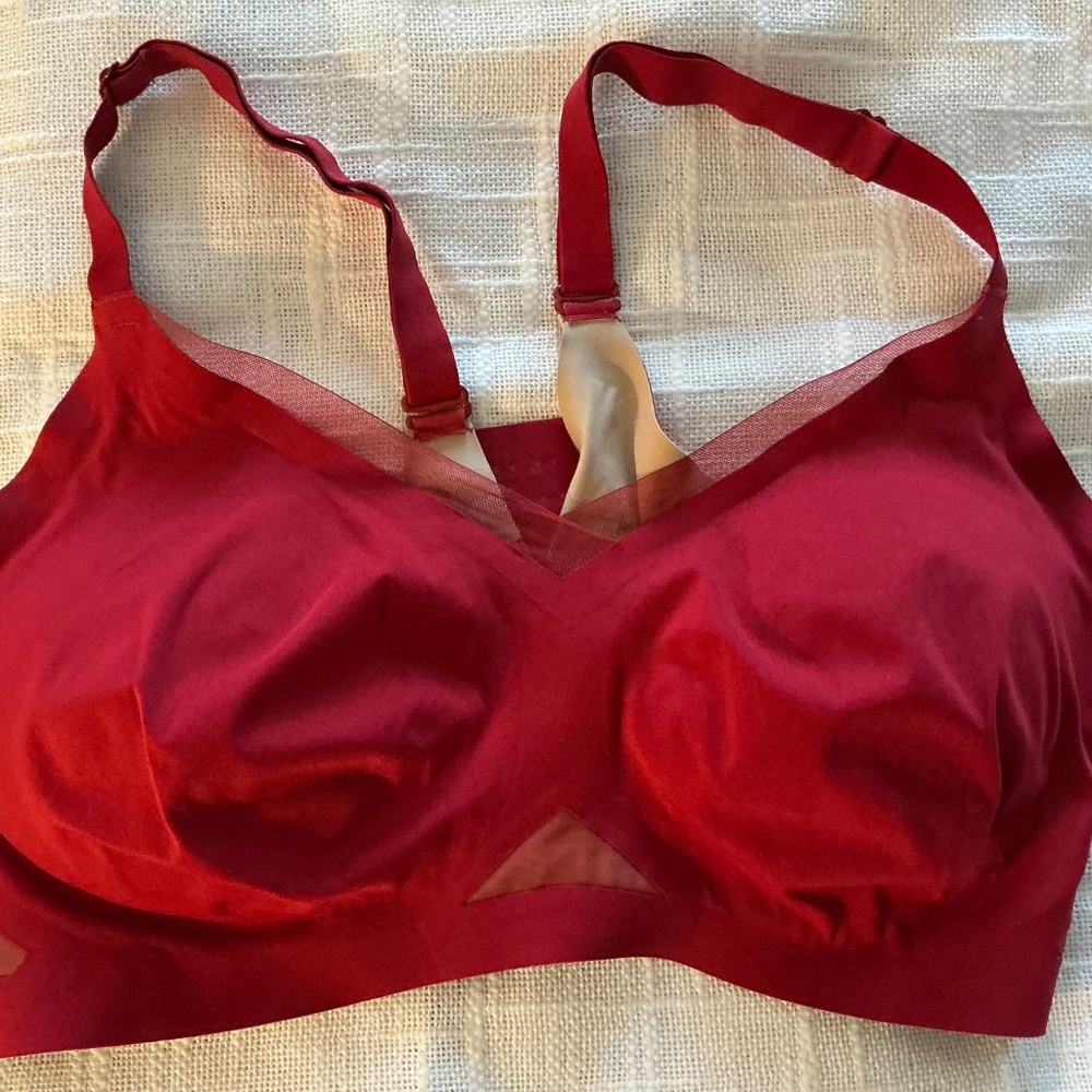 Honeylove Crossover Red BRA 2X - Picture 2 of 5